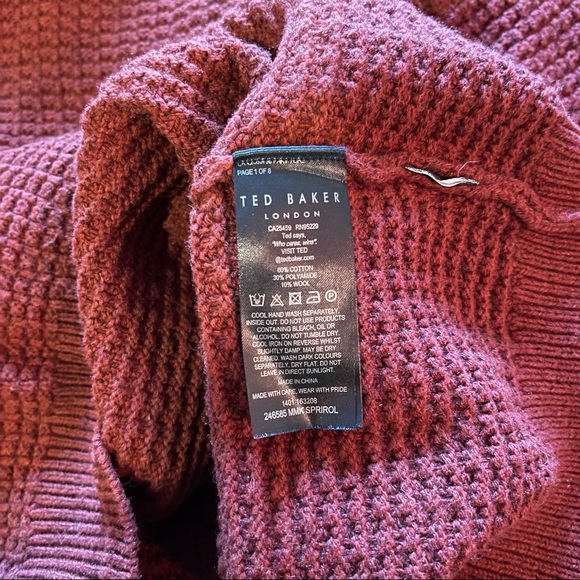 Ted baker London chunky roll neck jumper sweater - Picture 4 of 8